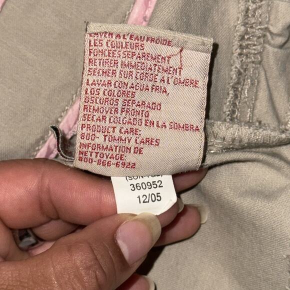 Vintage Y2K Tommy Jeans Blazer Jacket Women's XL Khakhi Stretch Button Front ‘05 - Picture 10 of 10